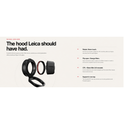 Freewell Real Lens Hood for Leica Q3 43 with CPL/Black Mist Filter, Touchless Operation & Flipable Design 