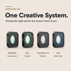 Freewell GoPro Mission 1 Pro / GoPro Mission 1 Filters Every Day 4 Pack (ND1000, CPL, LPR, Glow Mist 1/4 Filters)