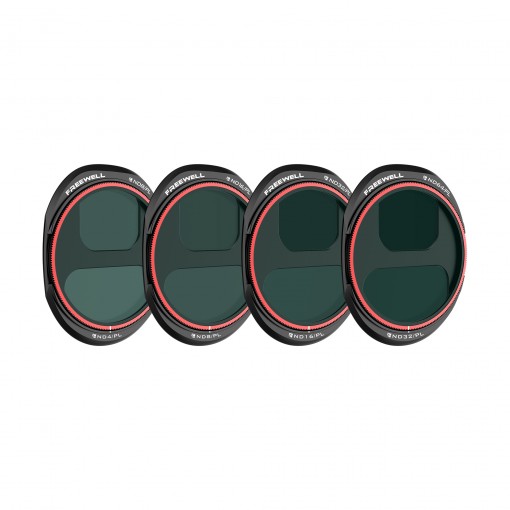 Freewell Mavic 4 Pro Filters Bright day 4 Pack (ND8/PL, ND16/PL, ND32/PL, ND64/PL)