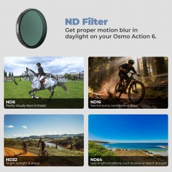 Freewell Osmo Action 6 Filters Standard Day 4 Pack