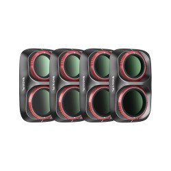 Freewell Osmo Pocket 4P Bright Day Filters 4 Pack Black (ND8/PL, ND16/PL, ND32/PL, ND64/PL)