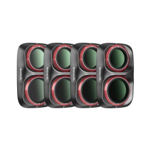 Freewell Osmo Pocket 4P Bright Day Filters 4 Pack Black (ND8/PL, ND16/PL, ND32/PL, ND64/PL)