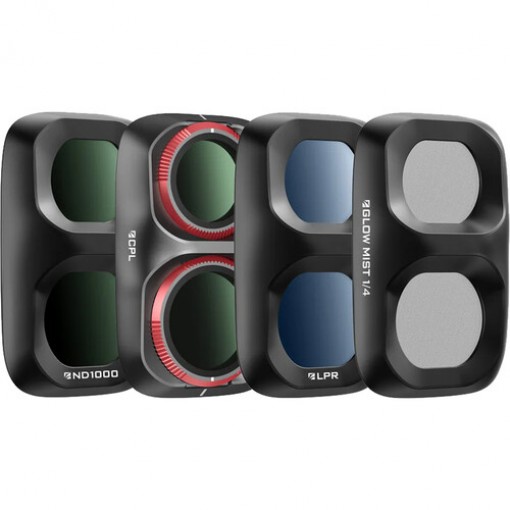 Freewell Osmo Pocket 4P Every Day Filters 4 Pack Black (ND1000, CPL, Glow Mist 1/4, LPR)