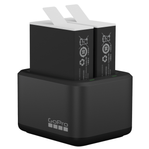 GoPro Dual Battery Charger + Enduro Batteries for GoPro Hero 13 Black / Hero 12 Black / Hero 11 Black / Hero 10 Black / Hero 9 Black