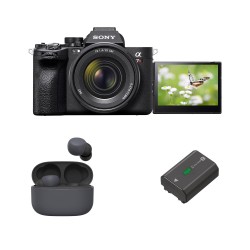 Sony A7RM5 Full-Frame Mirrorless Camera Body with Free Sony Wireless Earbuds (WF-LS900N) & Sony Extra Battery | 61 MP, 8k 24p|AI Camera | Real-time AF for Human/Animals/Birds/Insects/Train/Cars/Aeroplanes– Black 