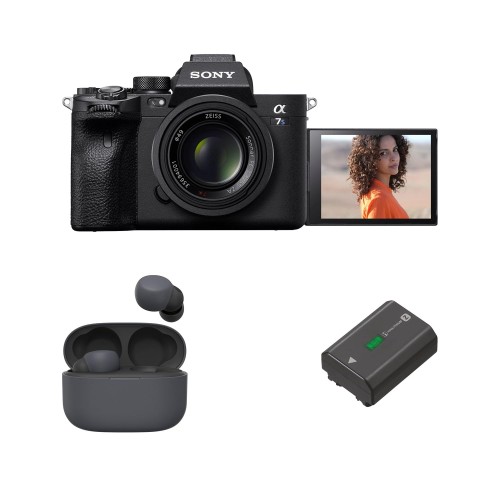 Sony Alpha A7SM3 Full Frame Mirrorless Camera Body with Free Sony Wireless Earbuds (WF-LS900N), Sony Extra Battery | 4K 120P ISO 40-409600 | High Dynamic Range | Videographers & Creators - Black